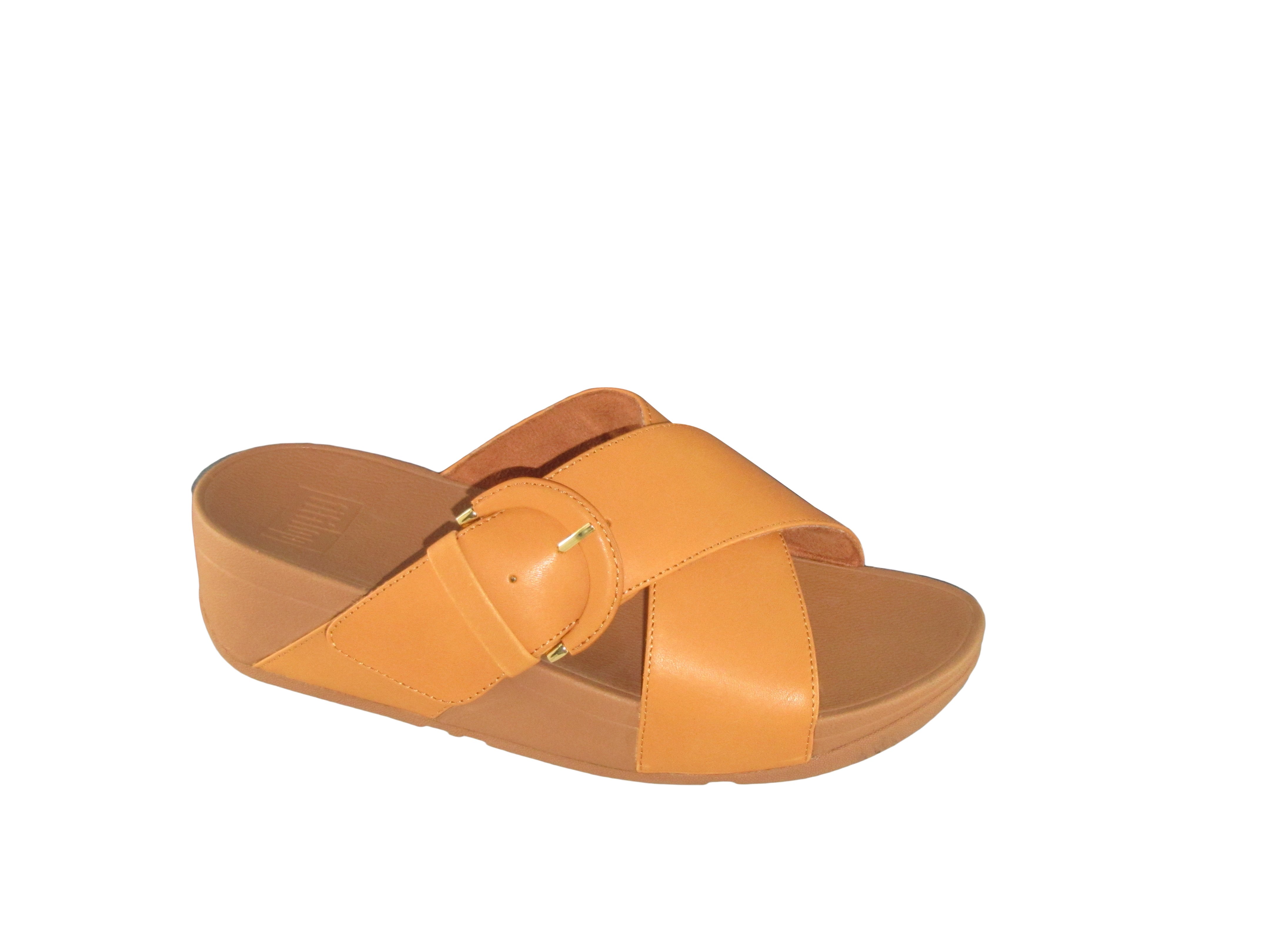 fitflop buckle up leather slides